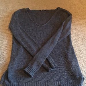 Grey v neck sweater